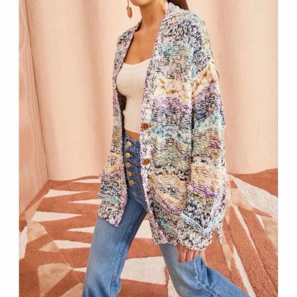 Ulla Johnson Handmade Lucinda Cotton Merino Wool Cardigan Size XS